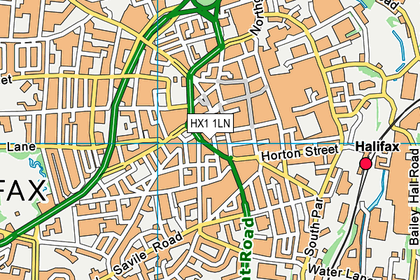 HX1 1LN map - OS VectorMap District (Ordnance Survey) HX1 1LN map - OS VectorMap District (Ordnance Survey)