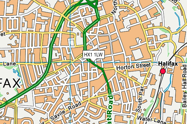 HX1 1LW map - OS VectorMap District (Ordnance Survey) HX1 1LW map - OS VectorMap District (Ordnance Survey)