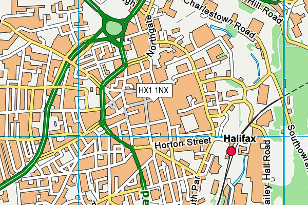 HX1 1NX map - OS VectorMap District (Ordnance Survey) HX1 1NX map - OS VectorMap District (Ordnance Survey)