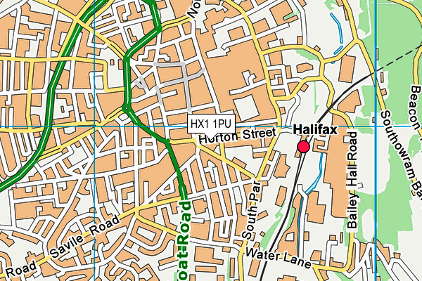 HX1 1PU map - OS VectorMap District (Ordnance Survey) HX1 1PU map - OS VectorMap District (Ordnance Survey)