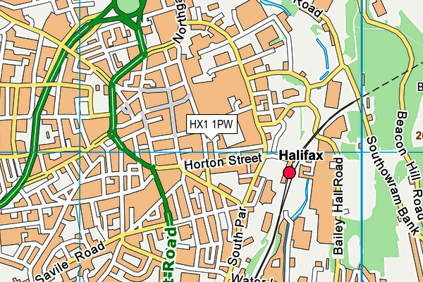 HX1 1PW map - OS VectorMap District (Ordnance Survey) HX1 1PW map - OS VectorMap District (Ordnance Survey)