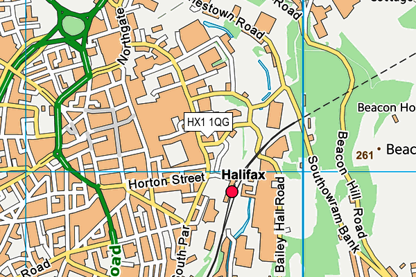HX1 1QG map - OS VectorMap District (Ordnance Survey) HX1 1QG map - OS VectorMap District (Ordnance Survey)