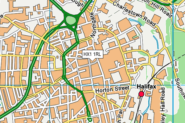 HX1 1RL map - OS VectorMap District (Ordnance Survey) HX1 1RL map - OS VectorMap District (Ordnance Survey)