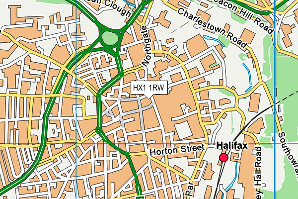 HX1 1RW map - OS VectorMap District (Ordnance Survey) HX1 1RW map - OS VectorMap District (Ordnance Survey)
