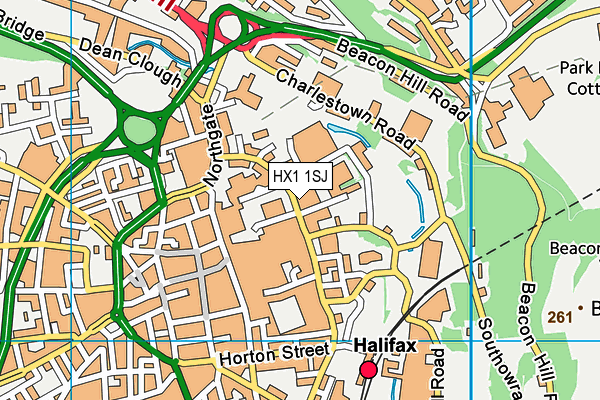 HX1 1SJ map - OS VectorMap District (Ordnance Survey) HX1 1SJ map - OS VectorMap District (Ordnance Survey)