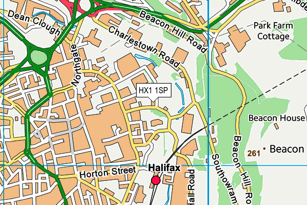 HX1 1SP map - OS VectorMap District (Ordnance Survey) HX1 1SP map - OS VectorMap District (Ordnance Survey)