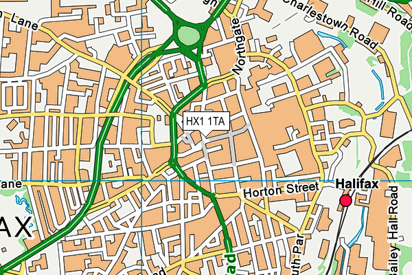 HX1 1TA map - OS VectorMap District (Ordnance Survey) HX1 1TA map - OS VectorMap District (Ordnance Survey)