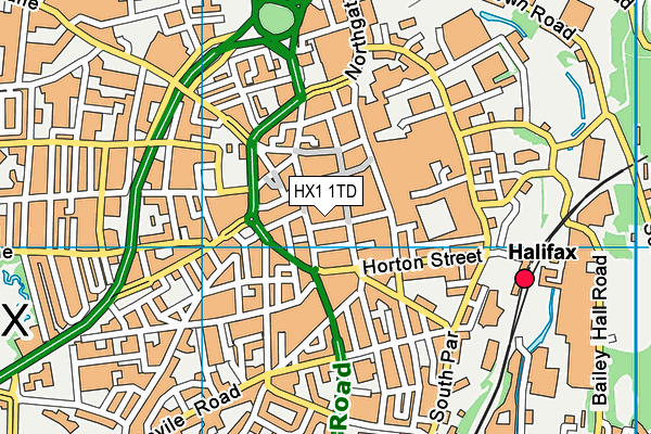 HX1 1TD map - OS VectorMap District (Ordnance Survey) HX1 1TD map - OS VectorMap District (Ordnance Survey)
