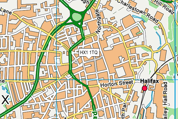 HX1 1TQ map - OS VectorMap District (Ordnance Survey) HX1 1TQ map - OS VectorMap District (Ordnance Survey)