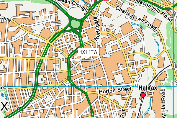 HX1 1TW map - OS VectorMap District (Ordnance Survey) HX1 1TW map - OS VectorMap District (Ordnance Survey)