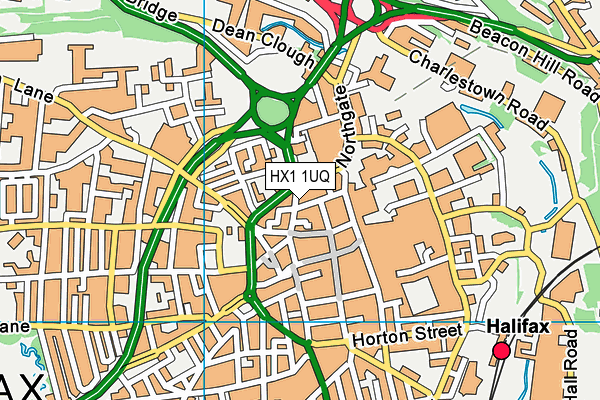 HX1 1UQ map - OS VectorMap District (Ordnance Survey) HX1 1UQ map - OS VectorMap District (Ordnance Survey)