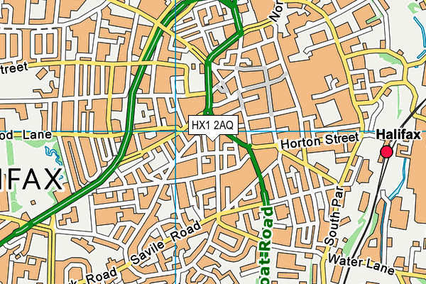 HX1 2AQ map - OS VectorMap District (Ordnance Survey) HX1 2AQ map - OS VectorMap District (Ordnance Survey)