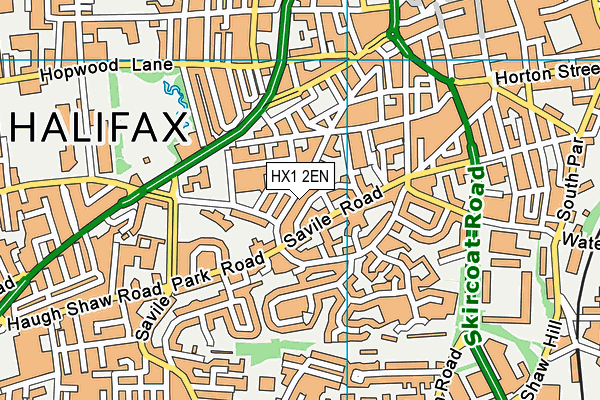 HX1 2EN map - OS VectorMap District (Ordnance Survey) HX1 2EN map - OS VectorMap District (Ordnance Survey)