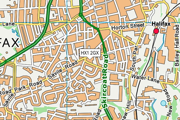 HX1 2GX map - OS VectorMap District (Ordnance Survey) HX1 2GX map - OS VectorMap District (Ordnance Survey)