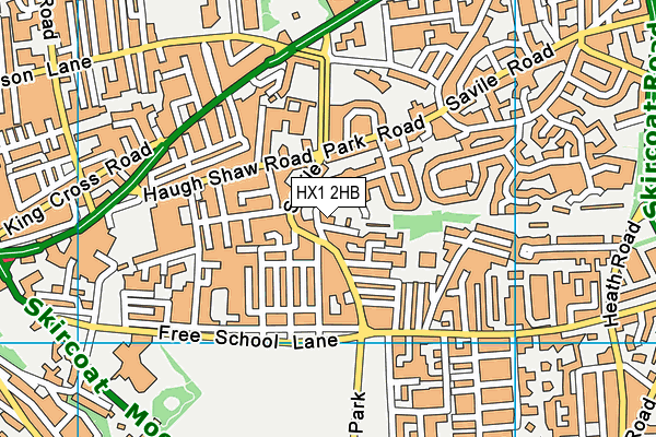 HX1 2HB map - OS VectorMap District (Ordnance Survey) HX1 2HB map - OS VectorMap District (Ordnance Survey)