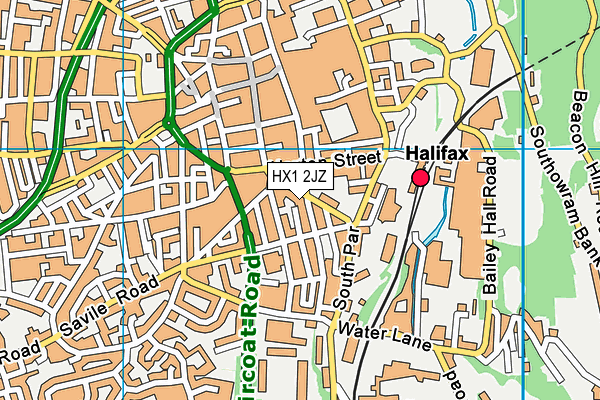 HX1 2JZ map - OS VectorMap District (Ordnance Survey) HX1 2JZ map - OS VectorMap District (Ordnance Survey)