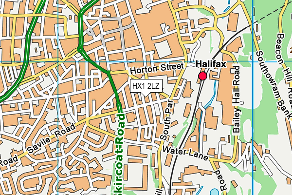HX1 2LZ map - OS VectorMap District (Ordnance Survey) HX1 2LZ map - OS VectorMap District (Ordnance Survey)