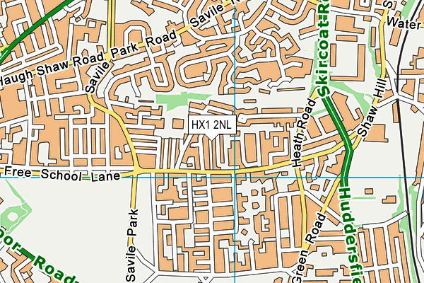 HX1 2NL map - OS VectorMap District (Ordnance Survey) HX1 2NL map - OS VectorMap District (Ordnance Survey)