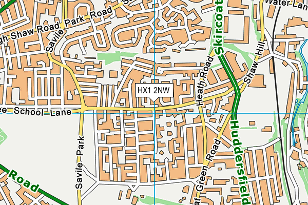 HX1 2NW map - OS VectorMap District (Ordnance Survey) HX1 2NW map - OS VectorMap District (Ordnance Survey)