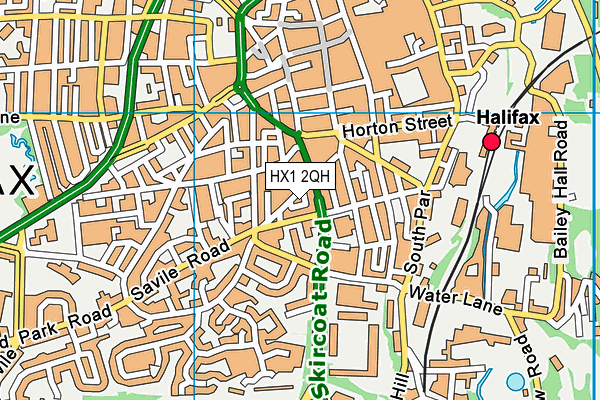 HX1 2QH map - OS VectorMap District (Ordnance Survey) HX1 2QH map - OS VectorMap District (Ordnance Survey)