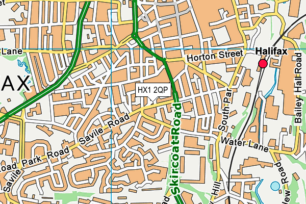 HX1 2QP map - OS VectorMap District (Ordnance Survey)