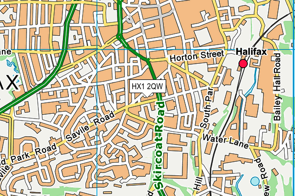 HX1 2QW map - OS VectorMap District (Ordnance Survey) HX1 2QW map - OS VectorMap District (Ordnance Survey)