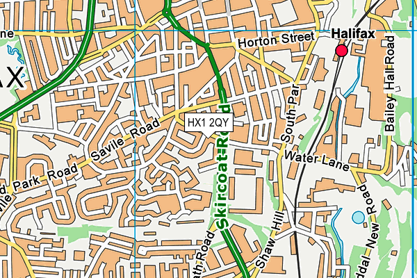 HX1 2QY map - OS VectorMap District (Ordnance Survey) HX1 2QY map - OS VectorMap District (Ordnance Survey)
