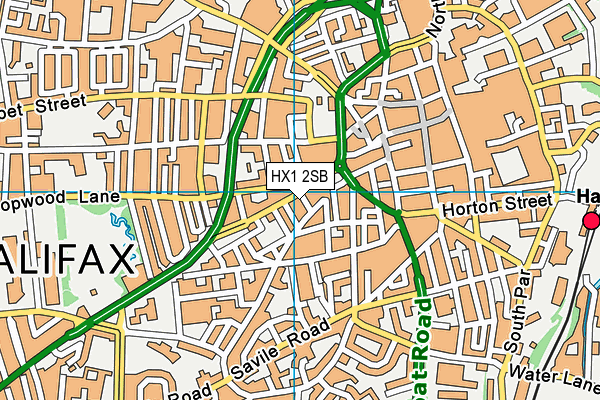 HX1 2SB map - OS VectorMap District (Ordnance Survey) HX1 2SB map - OS VectorMap District (Ordnance Survey)