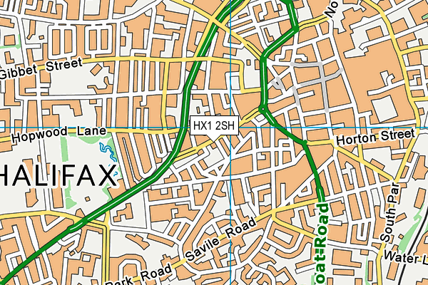HX1 2SH map - OS VectorMap District (Ordnance Survey) HX1 2SH map - OS VectorMap District (Ordnance Survey)
