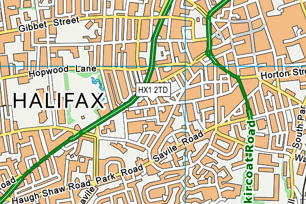 HX1 2TD map - OS VectorMap District (Ordnance Survey) HX1 2TD map - OS VectorMap District (Ordnance Survey)