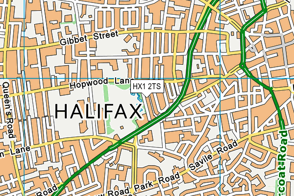HX1 2TS map - OS VectorMap District (Ordnance Survey)