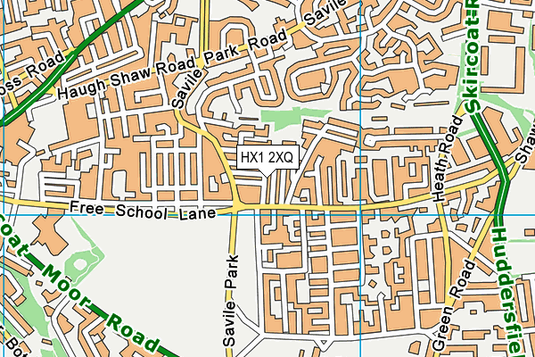 HX1 2XQ map - OS VectorMap District (Ordnance Survey) HX1 2XQ map - OS VectorMap District (Ordnance Survey)