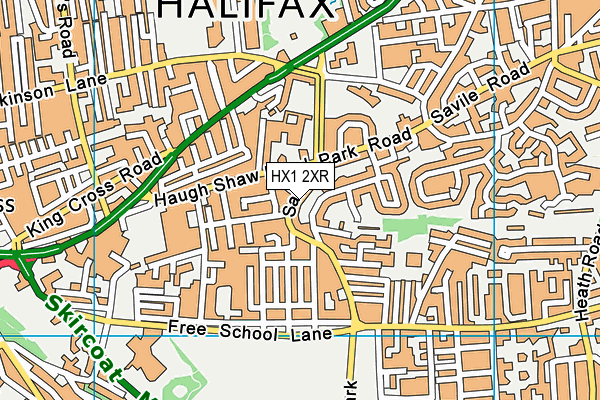 HX1 2XR map - OS VectorMap District (Ordnance Survey) HX1 2XR map - OS VectorMap District (Ordnance Survey)