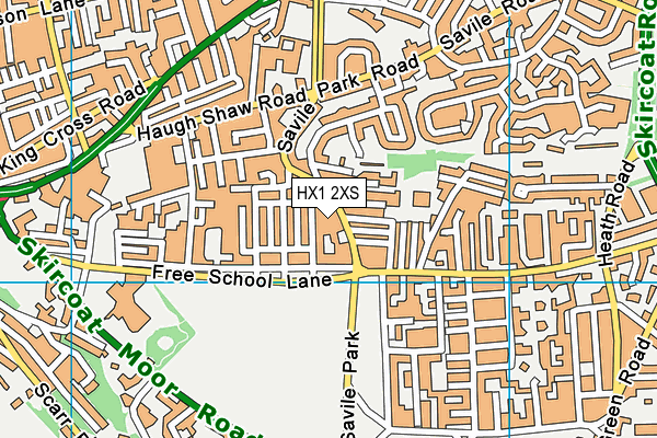 HX1 2XS map - OS VectorMap District (Ordnance Survey) HX1 2XS map - OS VectorMap District (Ordnance Survey)