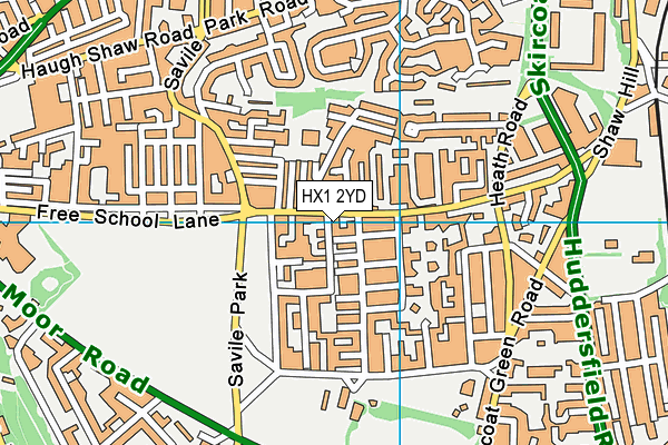 HX1 2YD map - OS VectorMap District (Ordnance Survey) HX1 2YD map - OS VectorMap District (Ordnance Survey)