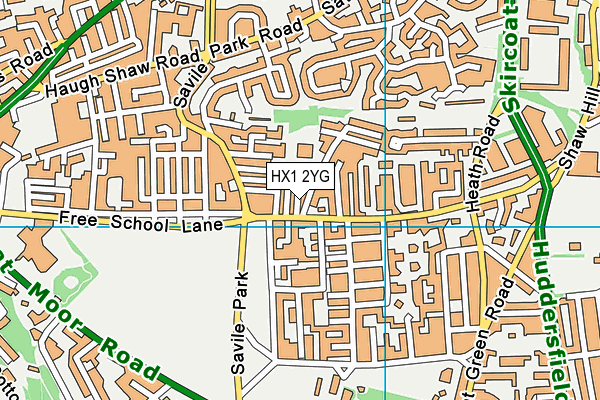 HX1 2YG map - OS VectorMap District (Ordnance Survey) HX1 2YG map - OS VectorMap District (Ordnance Survey)