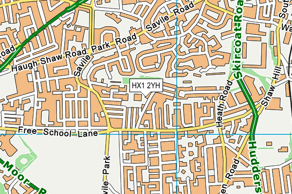 HX1 2YH map - OS VectorMap District (Ordnance Survey) HX1 2YH map - OS VectorMap District (Ordnance Survey)