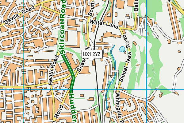 HX1 2YZ map - OS VectorMap District (Ordnance Survey) HX1 2YZ map - OS VectorMap District (Ordnance Survey)