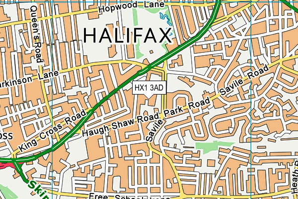HX1 3AD map - OS VectorMap District (Ordnance Survey) HX1 3AD map - OS VectorMap District (Ordnance Survey)