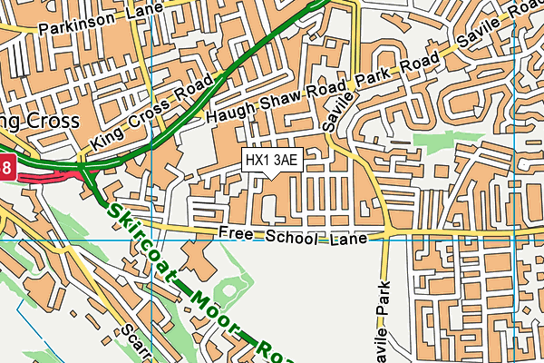 HX1 3AE map - OS VectorMap District (Ordnance Survey) HX1 3AE map - OS VectorMap District (Ordnance Survey)