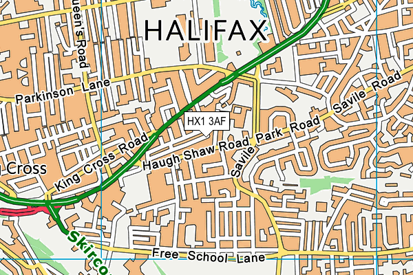HX1 3AF map - OS VectorMap District (Ordnance Survey) HX1 3AF map - OS VectorMap District (Ordnance Survey)