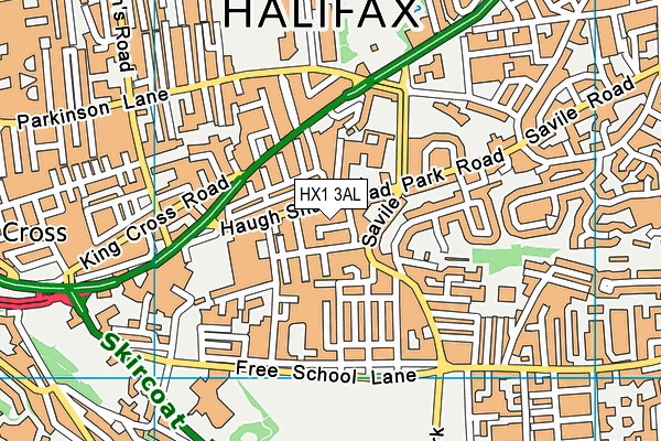 HX1 3AL map - OS VectorMap District (Ordnance Survey) HX1 3AL map - OS VectorMap District (Ordnance Survey)