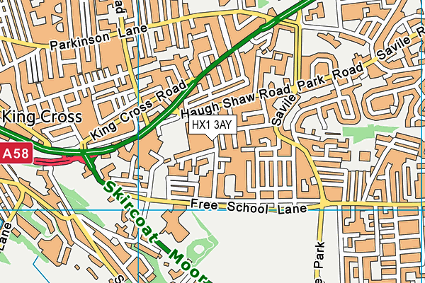 HX1 3AY map - OS VectorMap District (Ordnance Survey) HX1 3AY map - OS VectorMap District (Ordnance Survey)