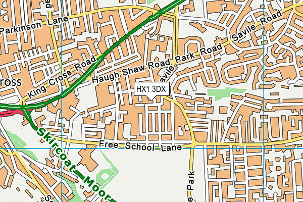 HX1 3DX map - OS VectorMap District (Ordnance Survey) HX1 3DX map - OS VectorMap District (Ordnance Survey)