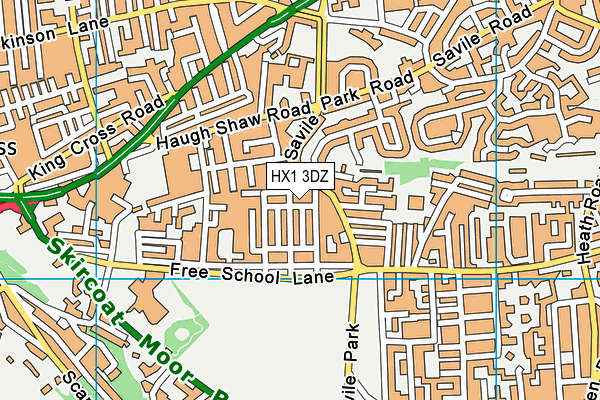 HX1 3DZ map - OS VectorMap District (Ordnance Survey) HX1 3DZ map - OS VectorMap District (Ordnance Survey)