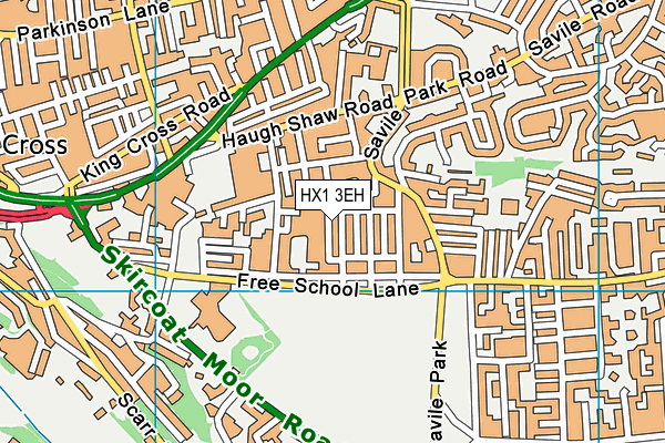 HX1 3EH map - OS VectorMap District (Ordnance Survey)