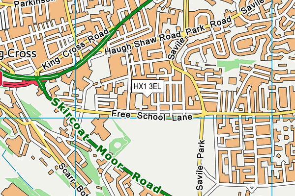 HX1 3EL map - OS VectorMap District (Ordnance Survey) HX1 3EL map - OS VectorMap District (Ordnance Survey)