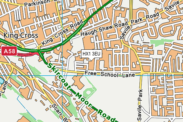 HX1 3EU map - OS VectorMap District (Ordnance Survey) HX1 3EU map - OS VectorMap District (Ordnance Survey)