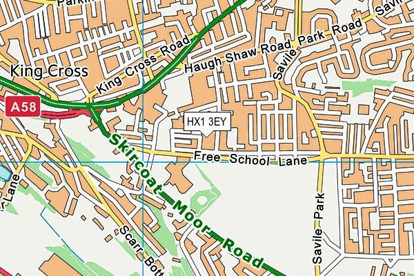 HX1 3EY map - OS VectorMap District (Ordnance Survey) HX1 3EY map - OS VectorMap District (Ordnance Survey)