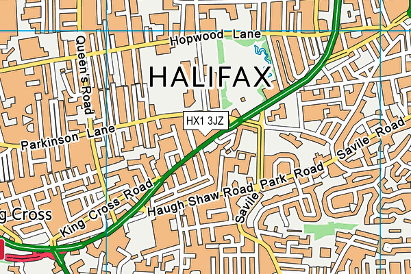 HX1 3JZ map - OS VectorMap District (Ordnance Survey)